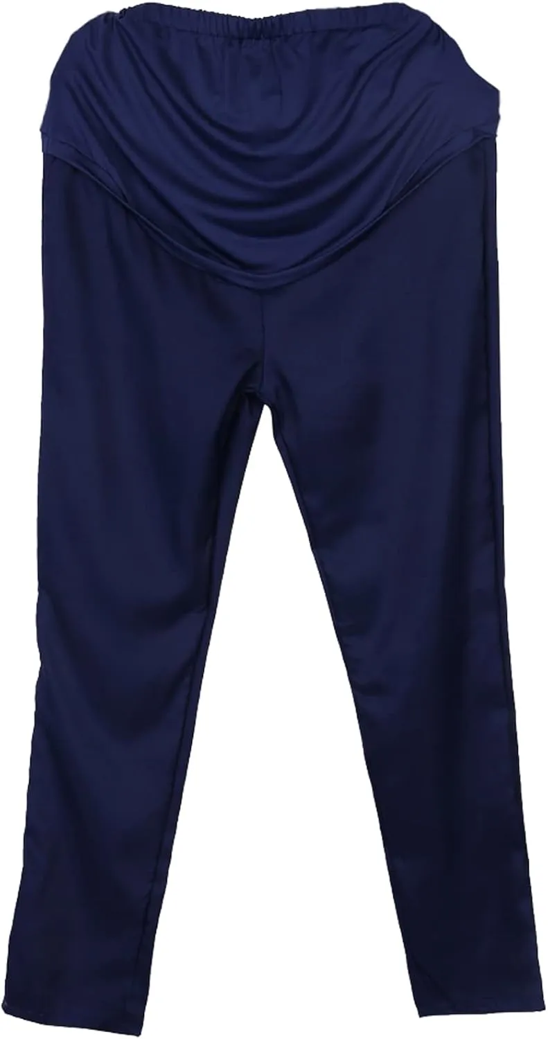 Maternity Pants Pregnant Women High Waist Work Office Straight Leg Pants Trousers