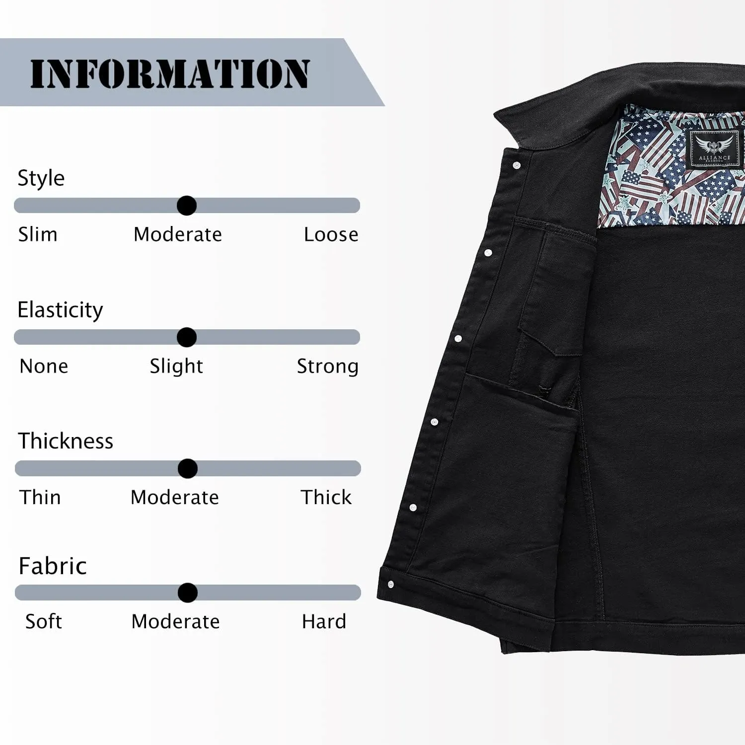 Men's Casual Jean Vest Stretchy Motorcycle Denim Sleeveless Vest