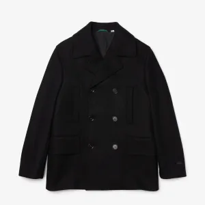 Men's Double-Breasted Wool Blend Pea Coat