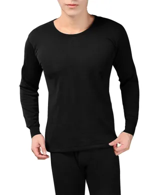 Mens Fleece Lined Stretch Warm Thermal Underwear Pajamas 2 Piece Set