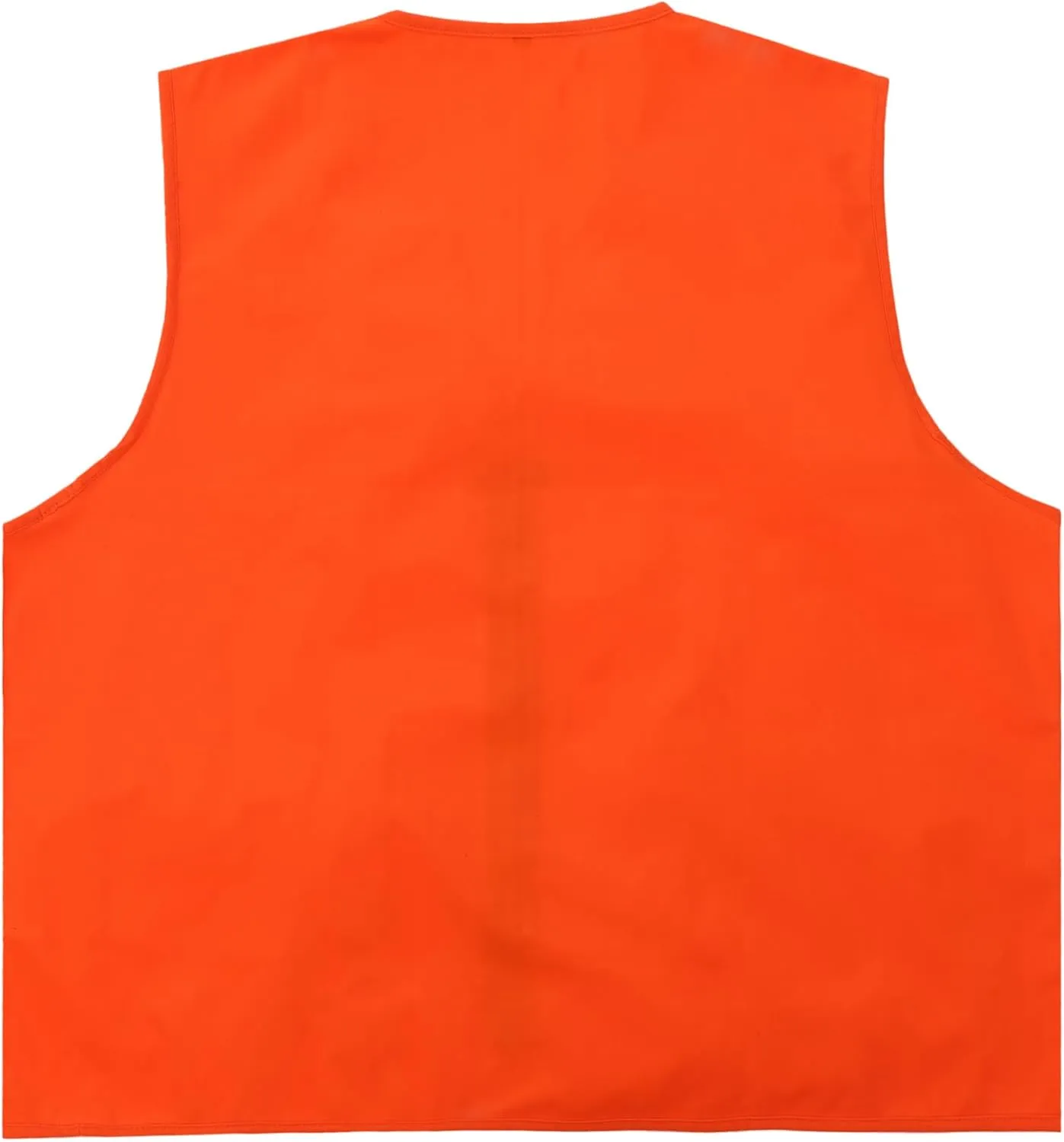 Men's Hunting Vest - Blaze Orange - Zipper Closure - Multi Pockets (Available in L and XL)