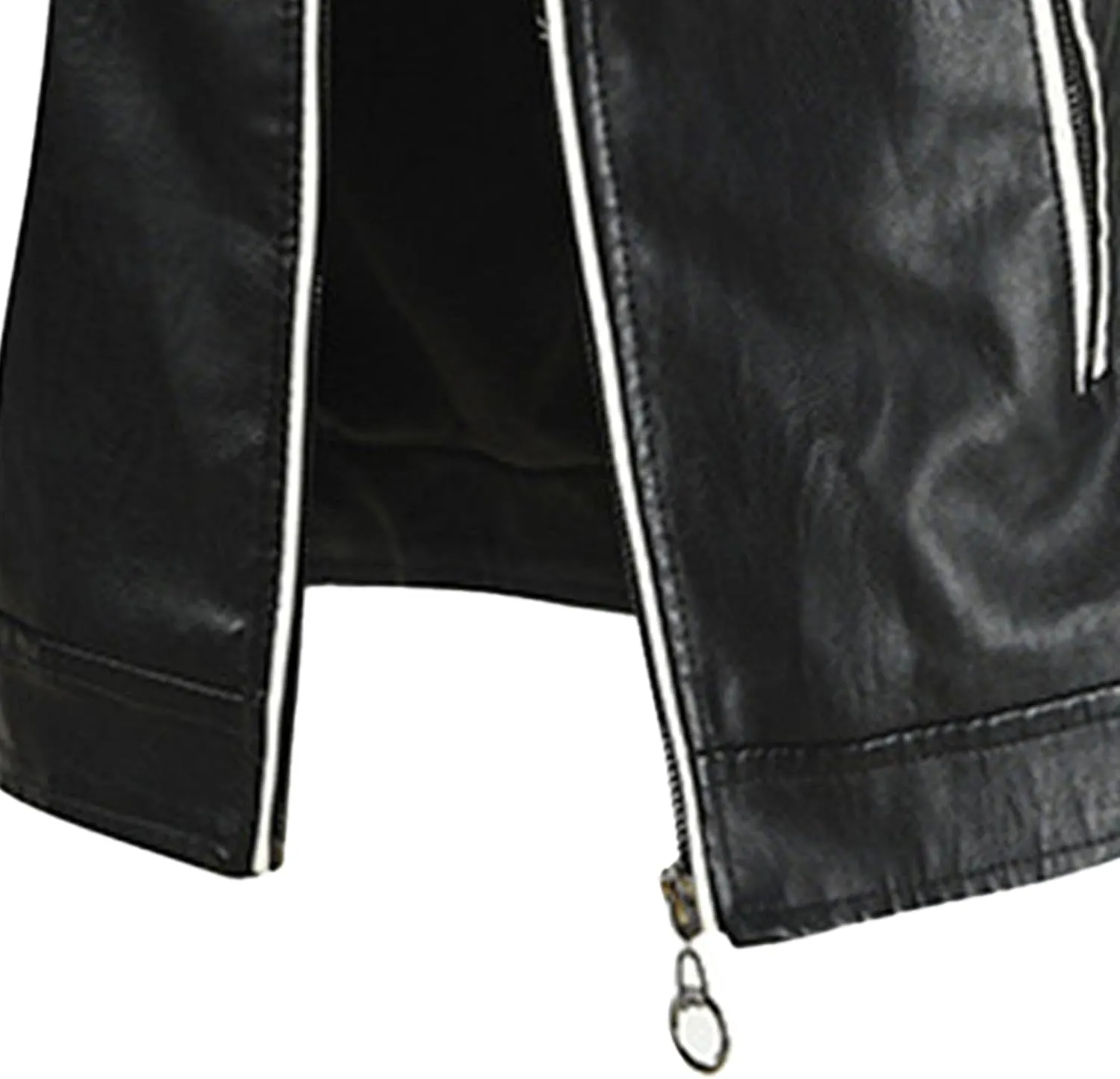 Mens Jacket Motorcycle Vintage Pu Stand Collar Coats Faux Leather Jackets Bomber Fashion Slim Fit Jacket Coat