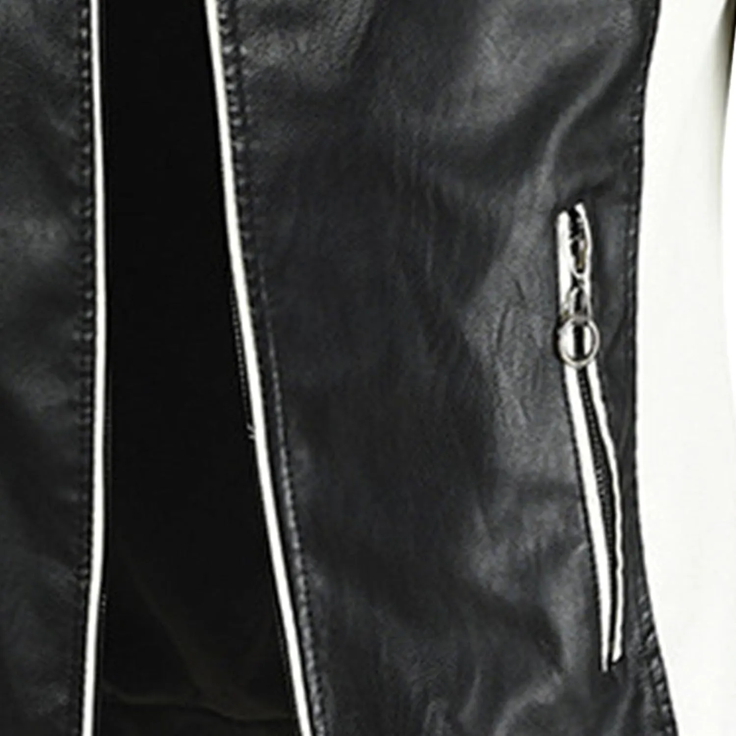 Mens Jacket Motorcycle Vintage Pu Stand Collar Coats Faux Leather Jackets Bomber Fashion Slim Fit Jacket Coat