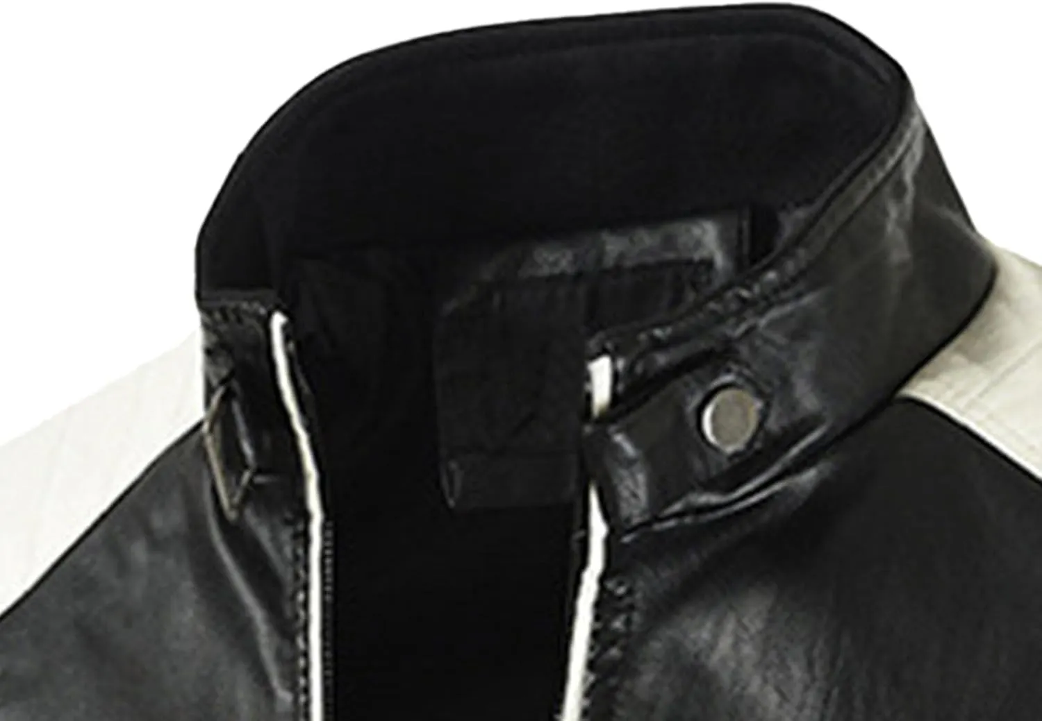 Mens Jacket Motorcycle Vintage Pu Stand Collar Coats Faux Leather Jackets Bomber Fashion Slim Fit Jacket Coat