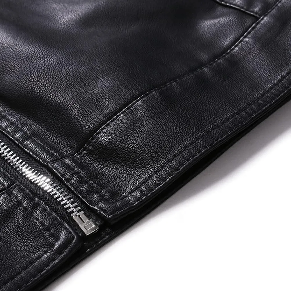 Mens Leather Jacket Motorcycle Jacket