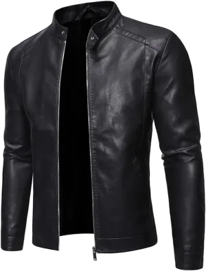 Mens Leather Jacket Motorcycle Jacket