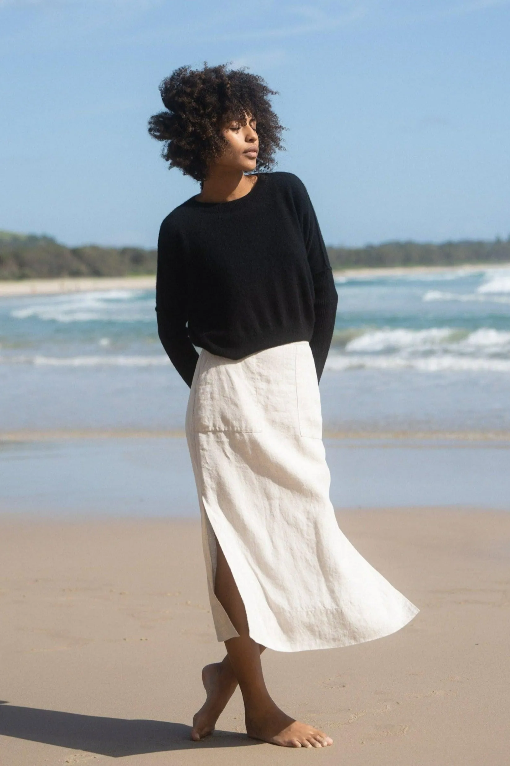 MIRI BLACK CASHMERE KNIT