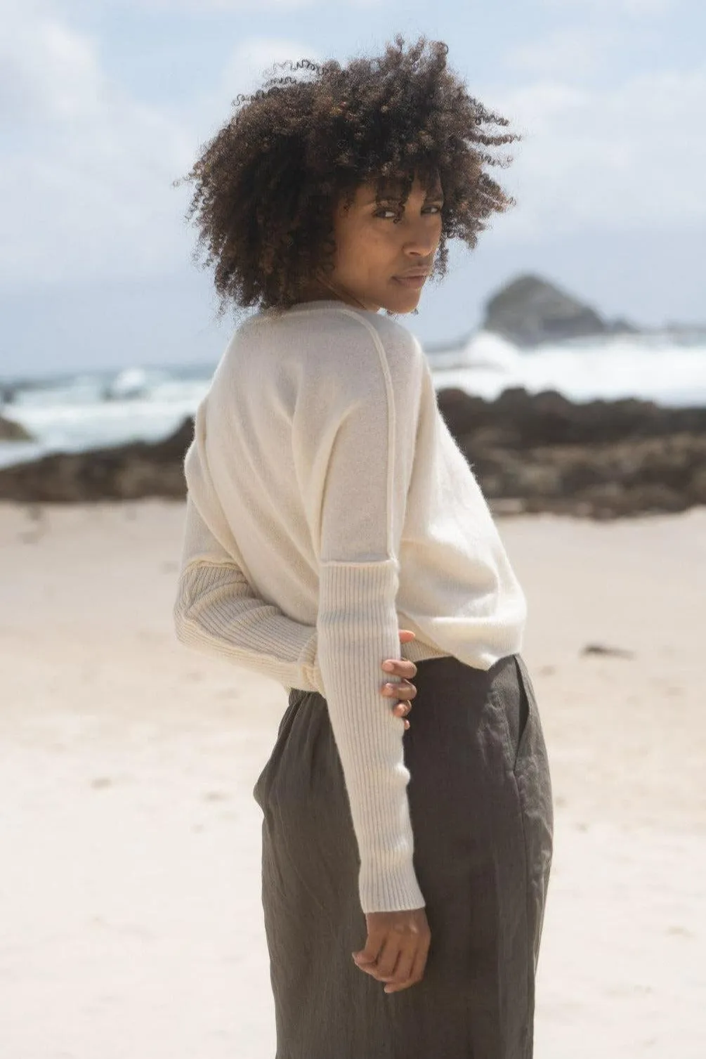 MIRI IVORY CASHMERE KNIT
