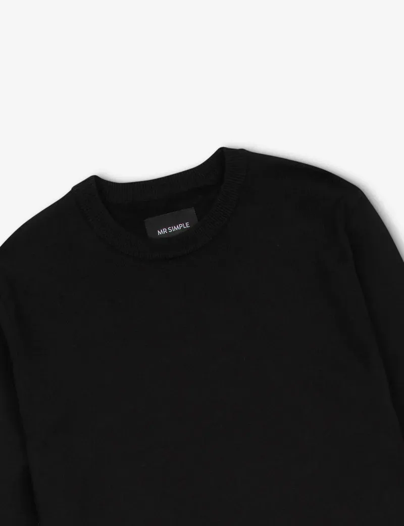 Mr Simple Everyday Wool Crew Knit Jumper