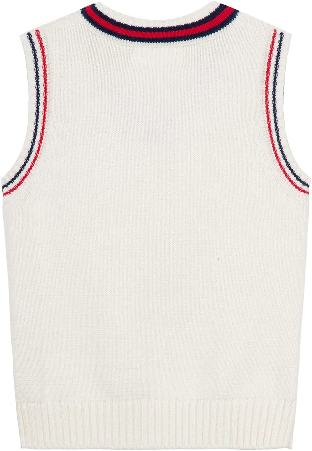 Mud Kingdom Boys and Toddlers' Uniform Cotton V-Neck Sweater Vest Knitted School