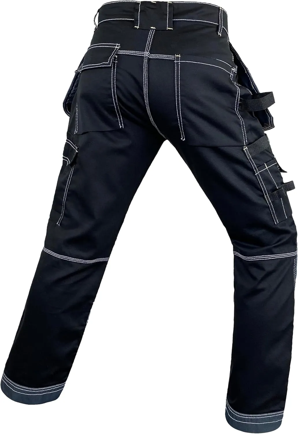 Notus Mens Construction Tactical Carpenter Multi-Pockets Cordura Knee and Holster Pockets Reinforced Work Pants