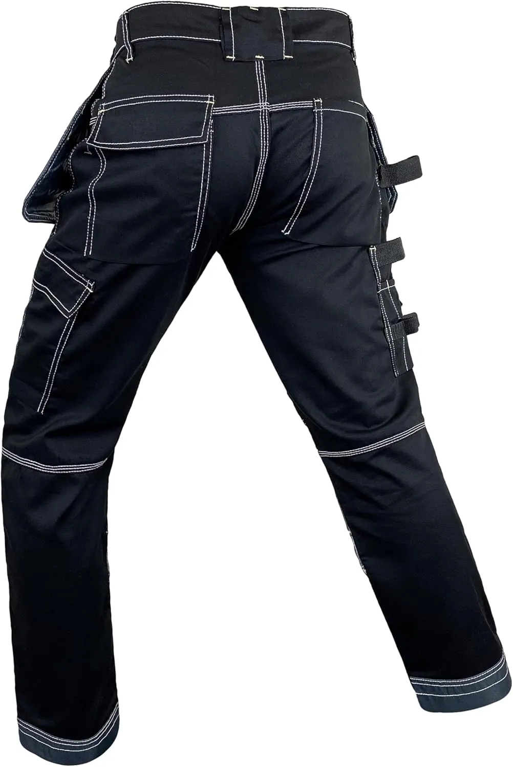 Notus Mens Construction Tactical Carpenter Multi-Pockets Cordura Knee and Holster Pockets Reinforced Work Pants