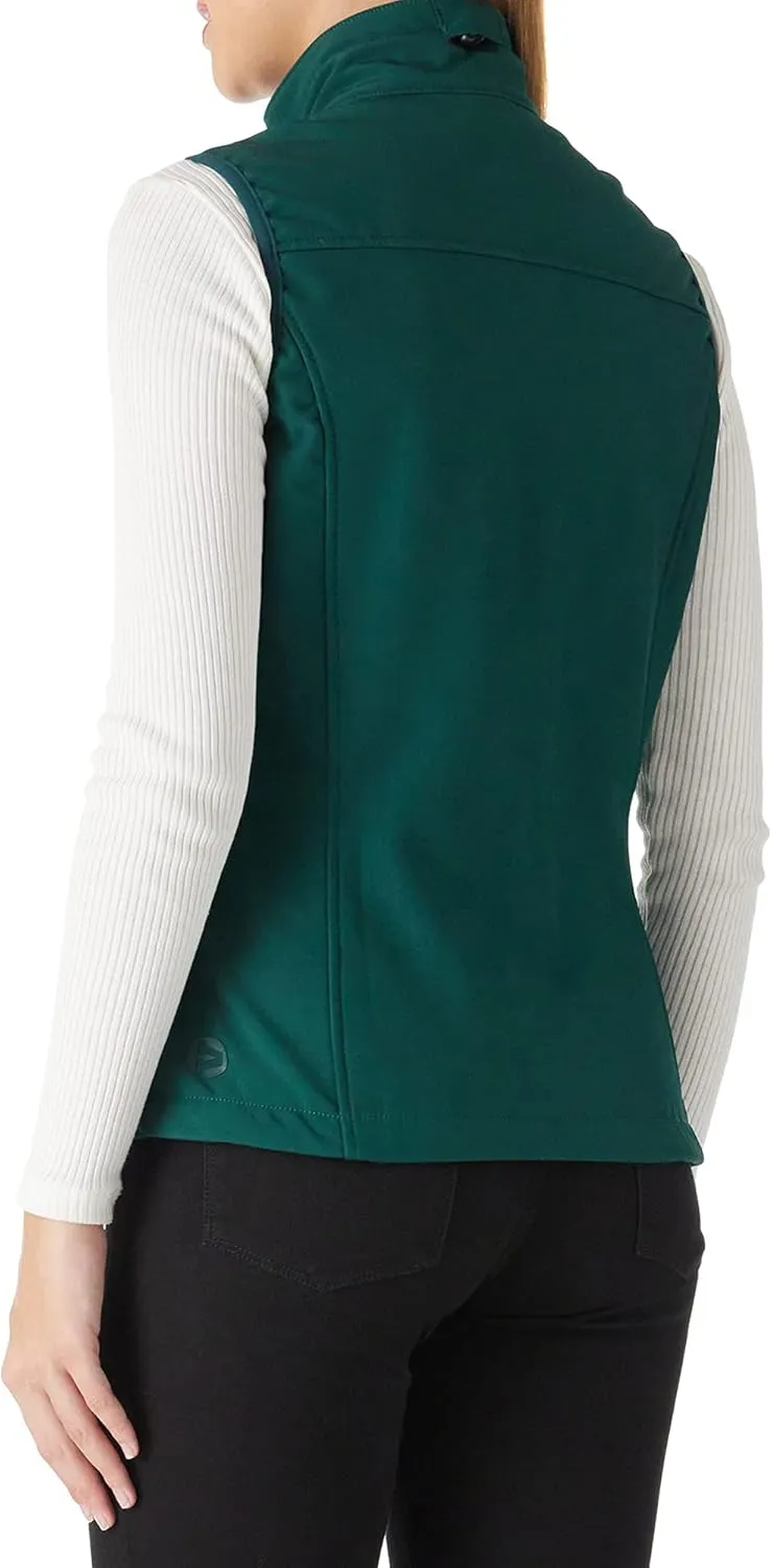 Outdoor Ventures Women's Lightweight Softshell Vest Windproof Fleece Lined Zip Up Sleeveless Jacket for Running Hiking Golf