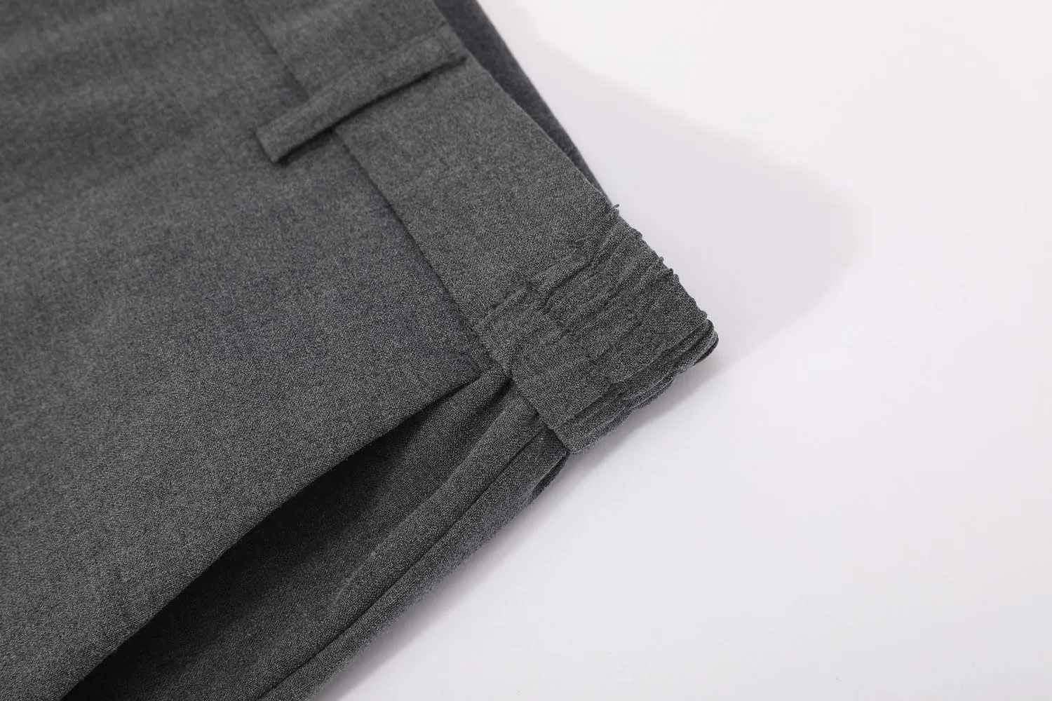 Plaid&Plain Men's Dress Pants with Elastic Waistband and Stretchy Fabric Straight Fit