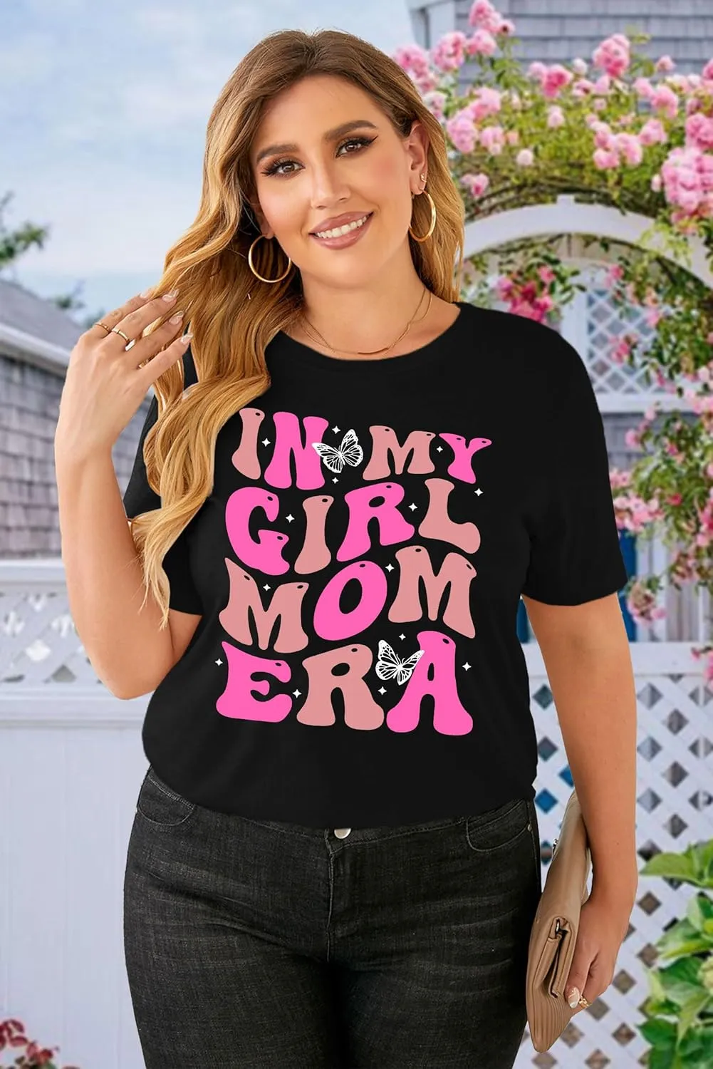 Plus Size Mom Shirt: Women in My Mom Era Tshirt Cute Mom Graphic Tee Mama Life Short Sleeve Shirt