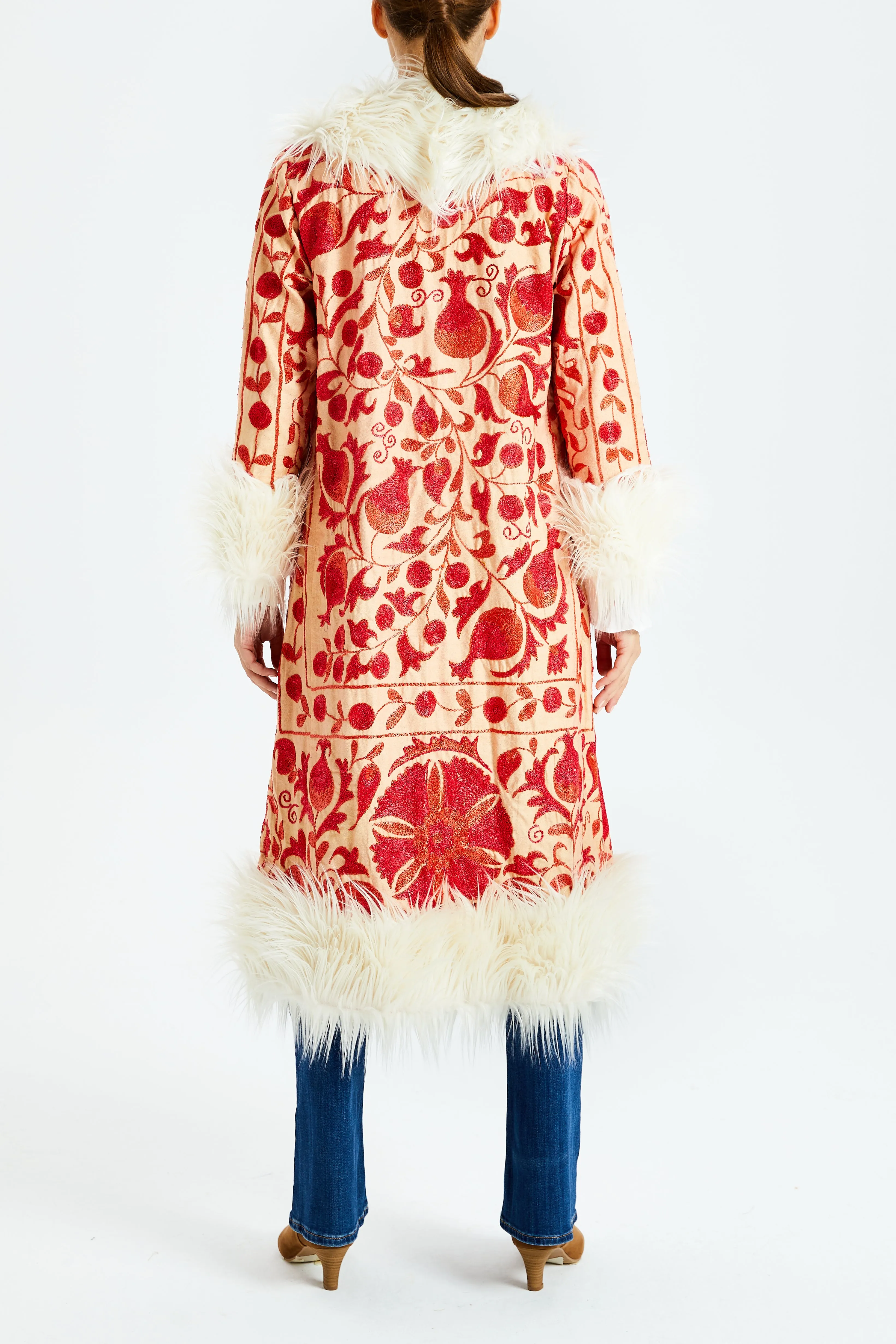 Pomegranate Delight Suzani Kis Coat