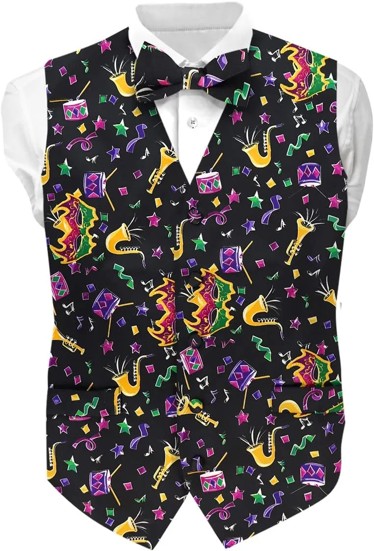 Premium Celebration Suit Vest for Men 2PC Set - Vest & Bow Tie