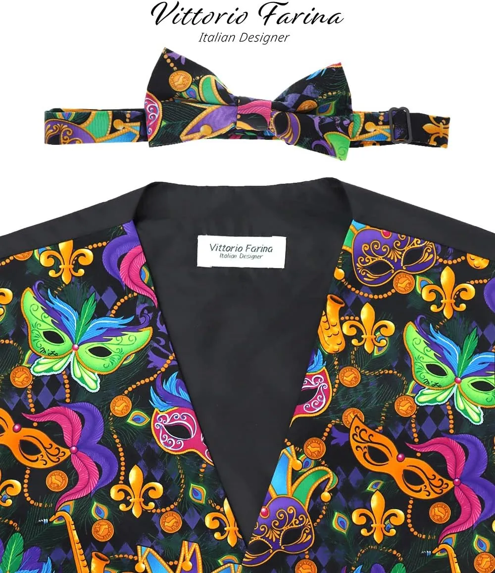 Premium Celebration Suit Vest for Men 2PC Set - Vest & Bow Tie