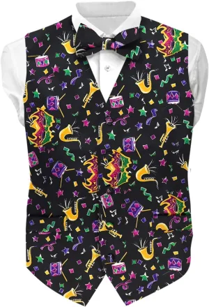 Premium Celebration Suit Vest for Men 2PC Set - Vest & Bow Tie
