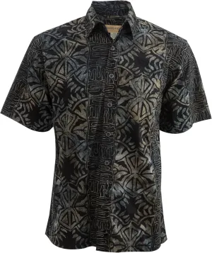 Purple Dusk Tropical Hawaiian Batik Shirt