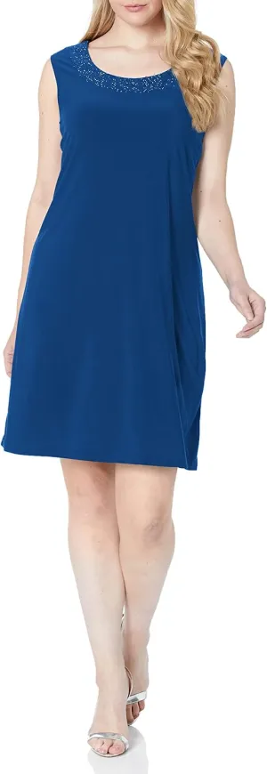 R&M Richards Womens Plus 2PC Mesh Inset Dress with Jacket