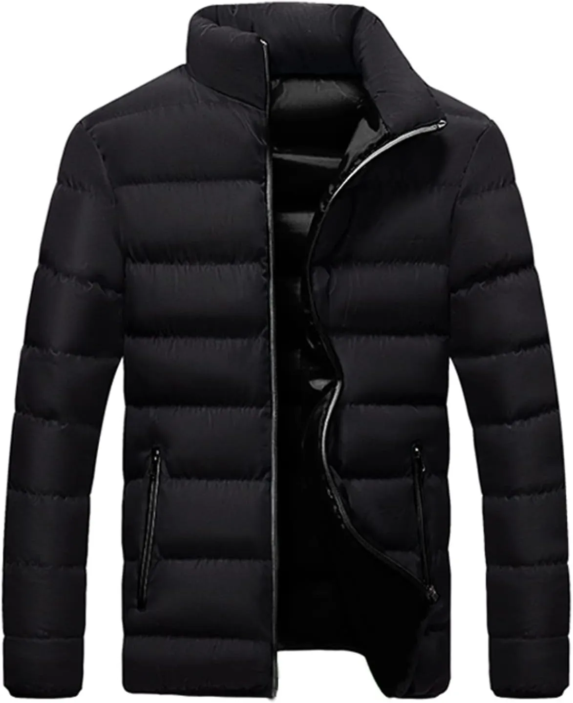 RTRDE Casual Jackets Lightweight Windbreaker Bomber Jacket Casual Zip Up Coats Outwear With Pockets, L-5XL