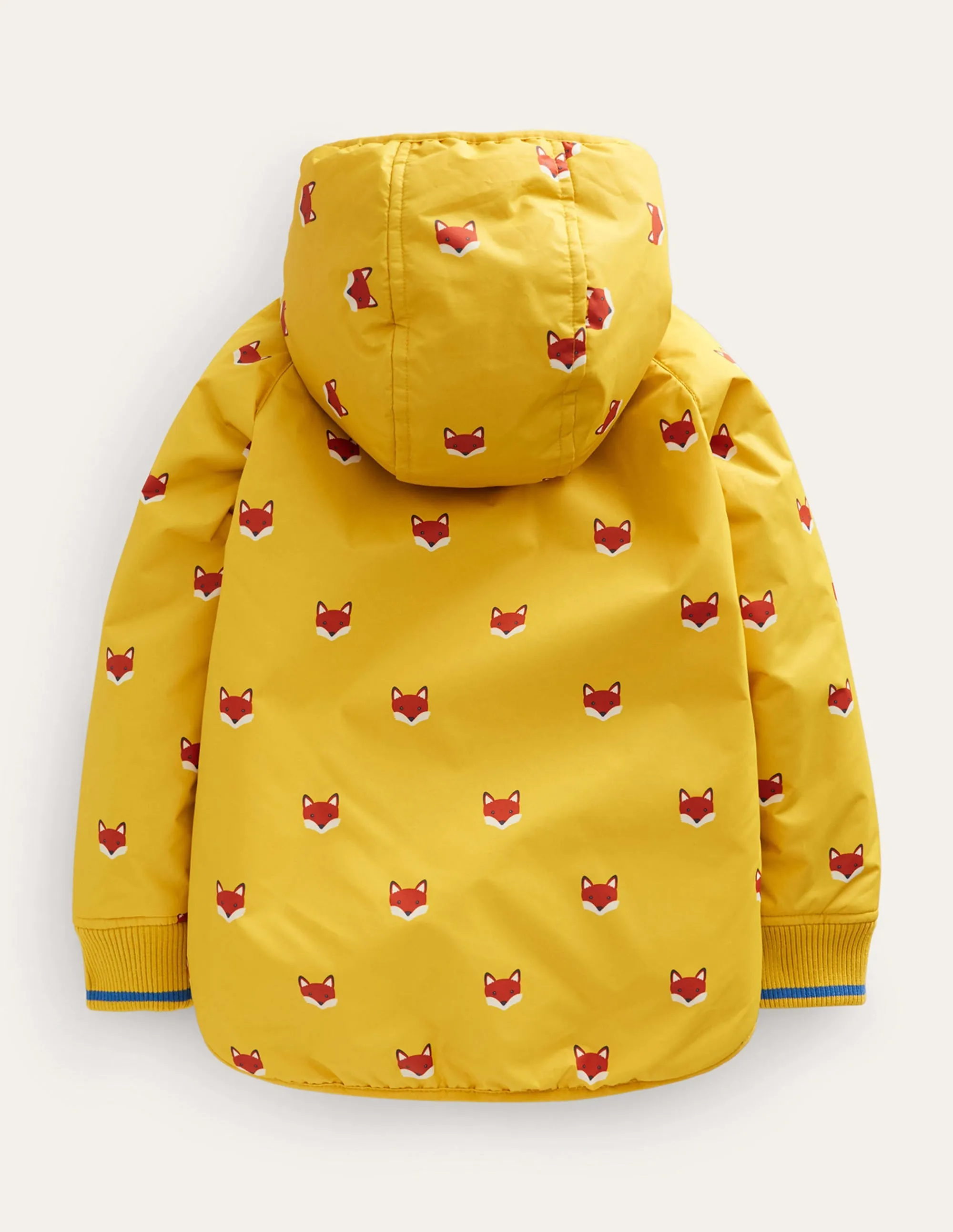 Sherpa Lined Anorak-Yellow Fox Heads