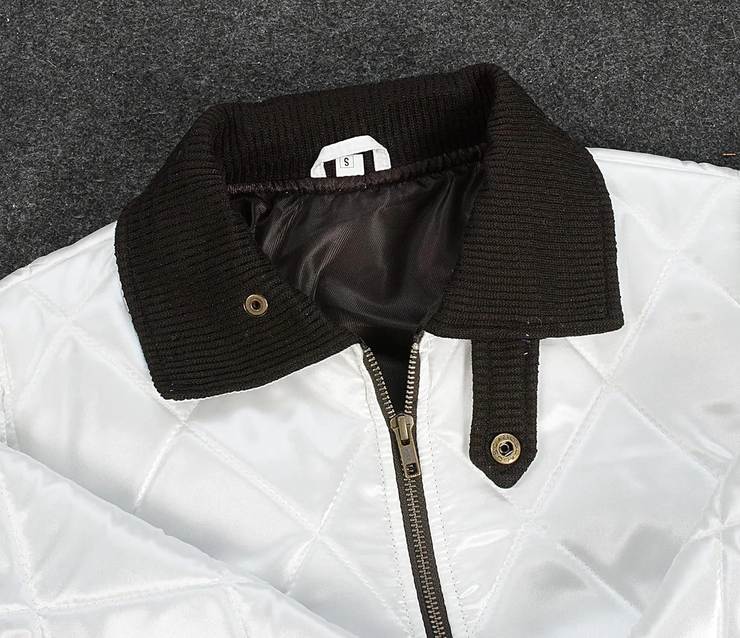 SKY-SELLER Mens Motorcycle Driver Gosling Scorpio Logo Bomber Satin Jacket - Lightweight Jacket For Men