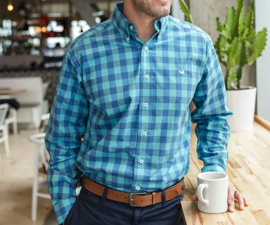 Southern Marsh Pickens Gingham Dress Shirt