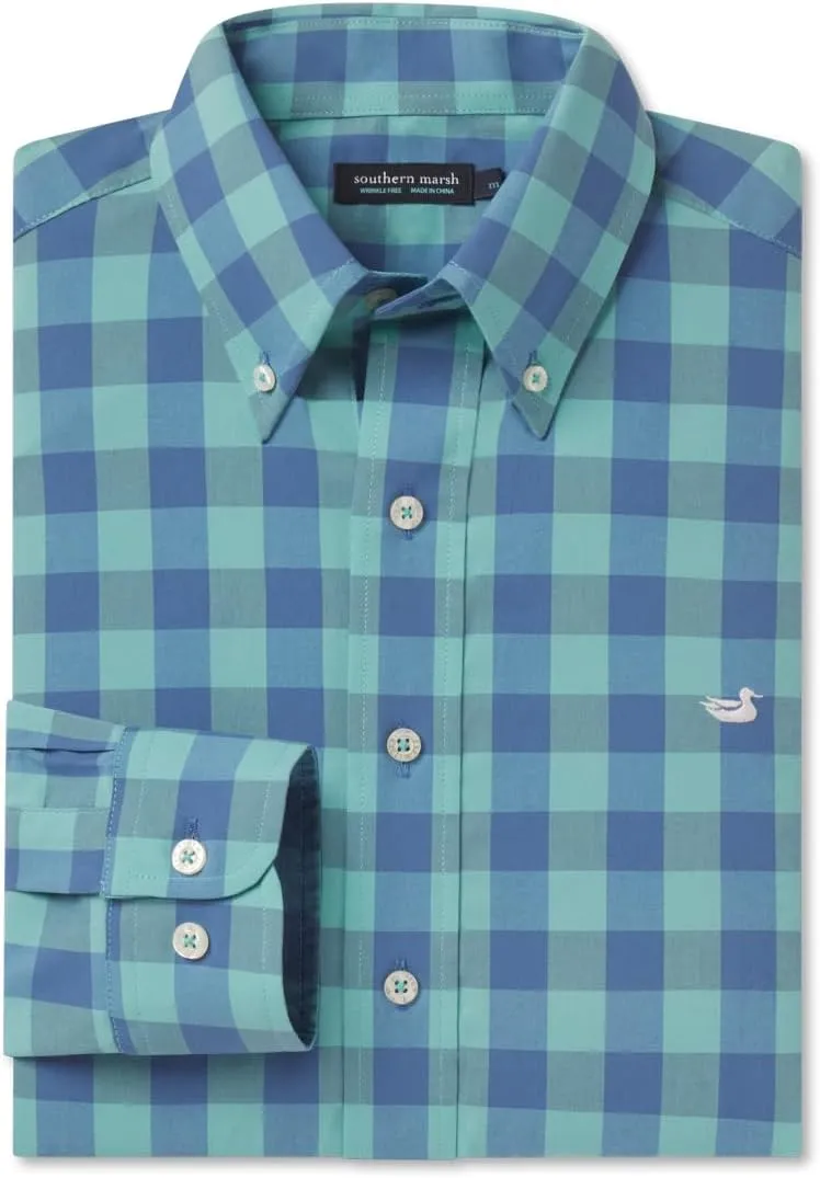 Southern Marsh Pickens Gingham Dress Shirt