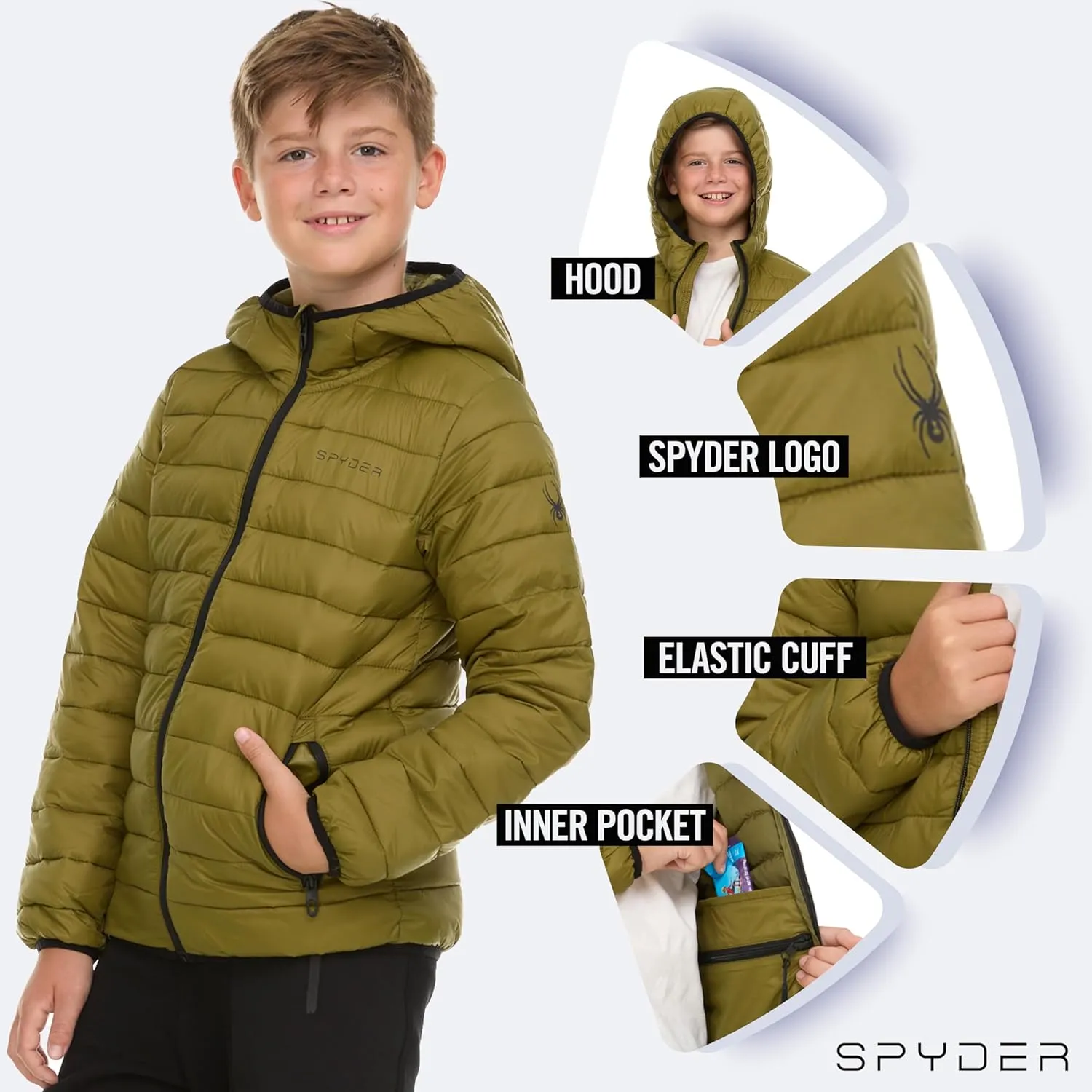 Spyder Boys Packable Puffer