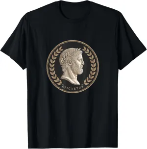 Stoic Roman Epictetus Bust T-Shirt