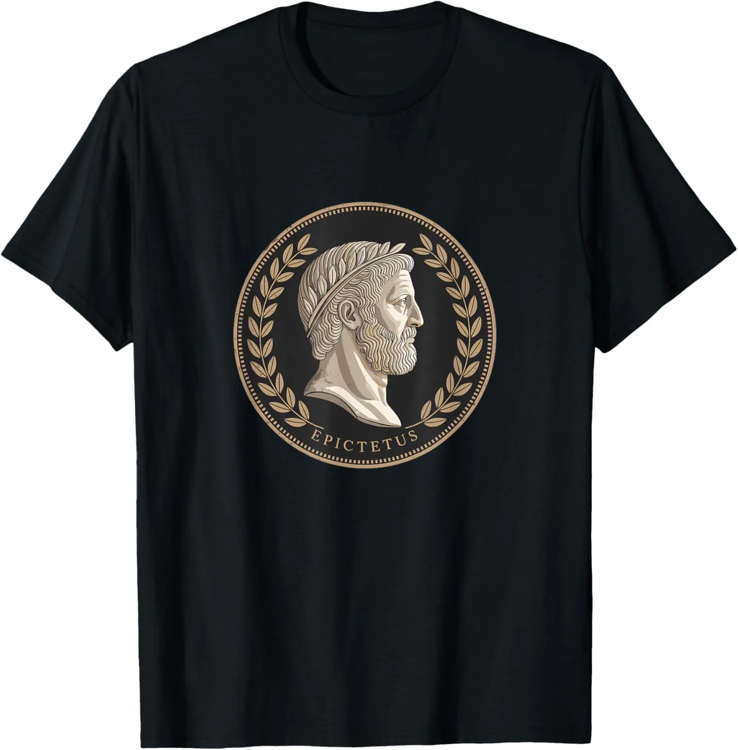 Stoic Roman Epictetus Bust T-Shirt