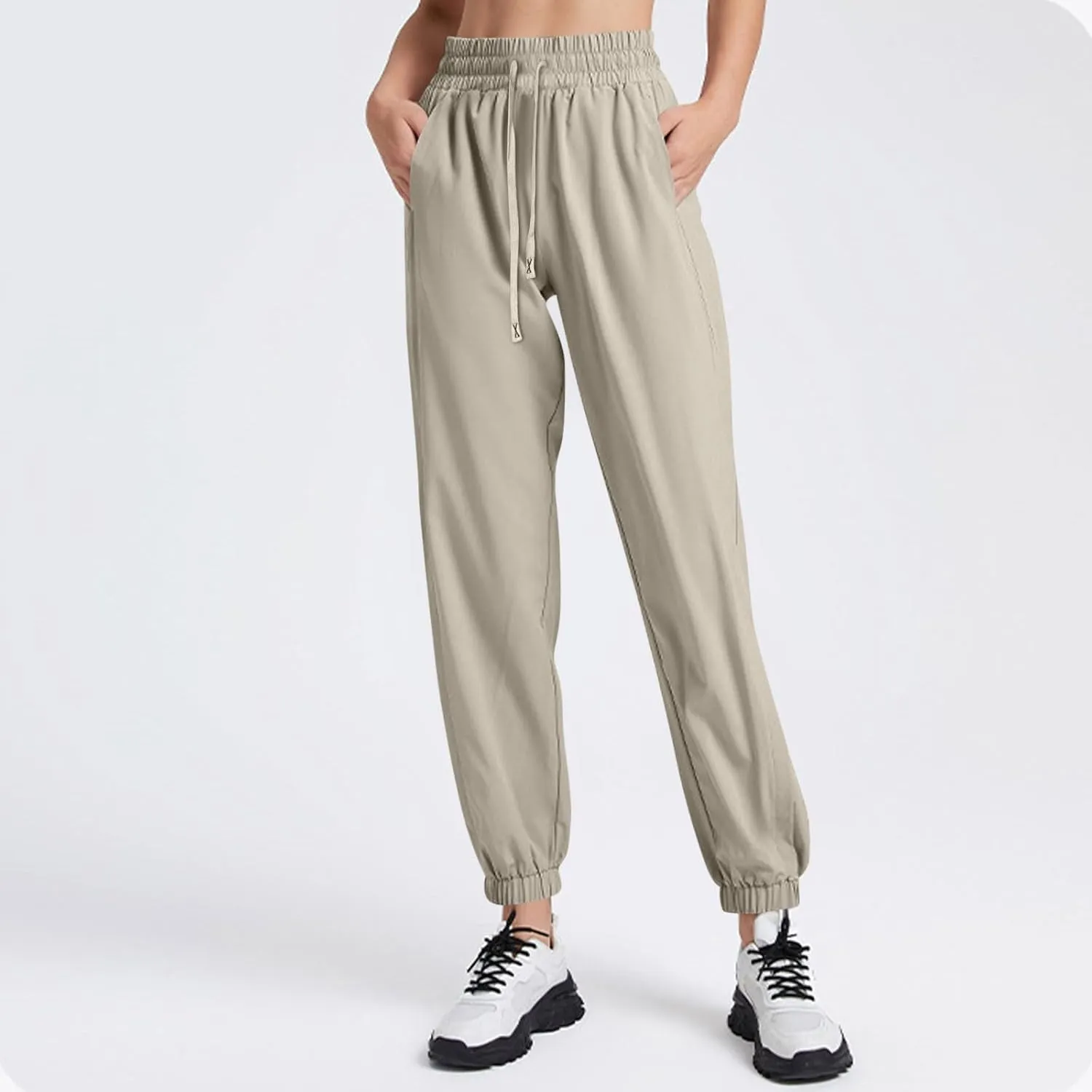 Sweatpants Women,Cargo Pants for Girls Dressy High Waisted Linen Cotton Palazzo Trousers Straight Leg
