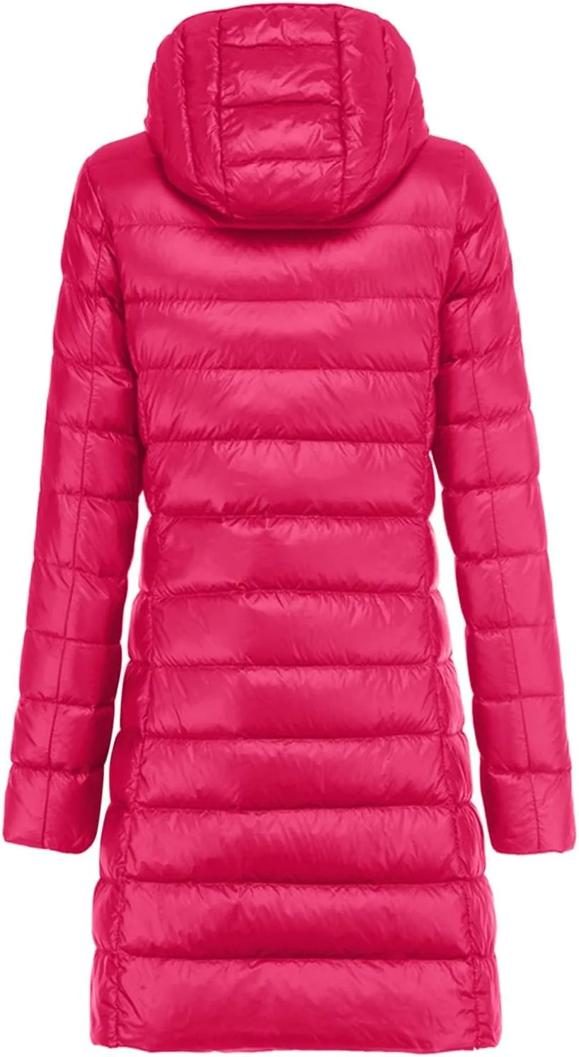 Thicken Fleece Lined for Women Windbreaker Quilted Coat Puffer Jacket Plus Size Quilted Jackets Solid Lightweight Zip