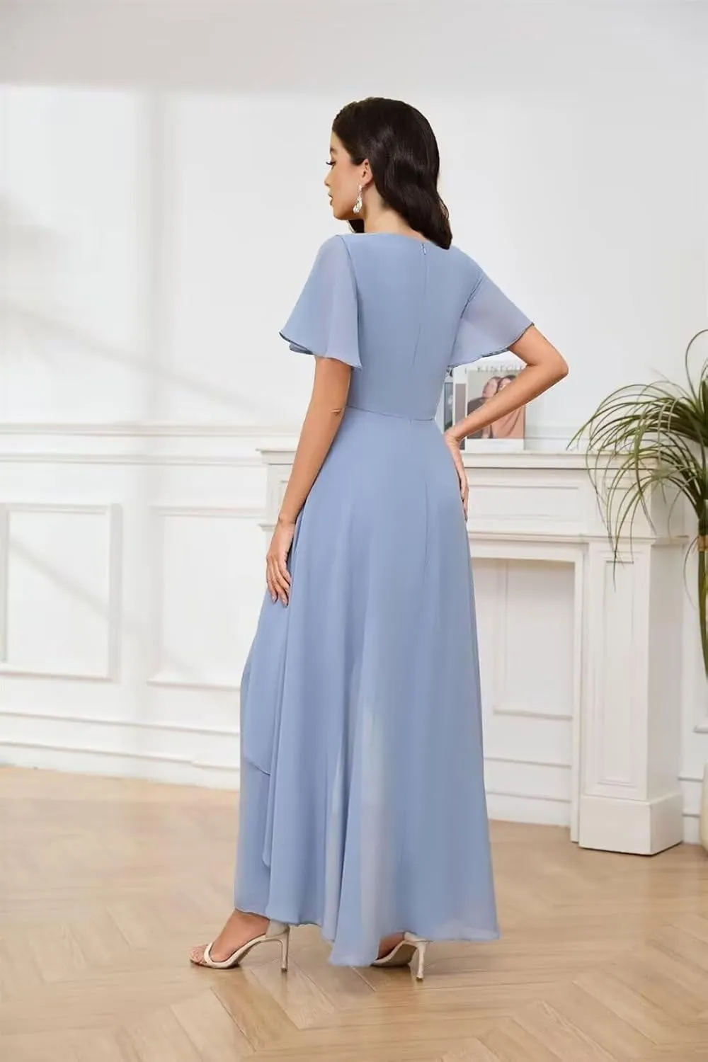 TIANMEI Mother of The Bride Pant Suits for Wedding 2 Pieces Chiffon Pantsuits for Wedding Guest Jumpsuit for Women
