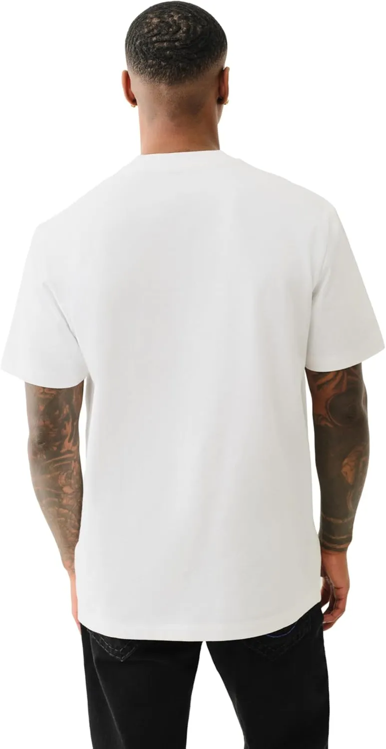True Religion Men's Short Sleeve True Vintage No.1 Tee - Casual Graphic Crew Neck T-Shirt