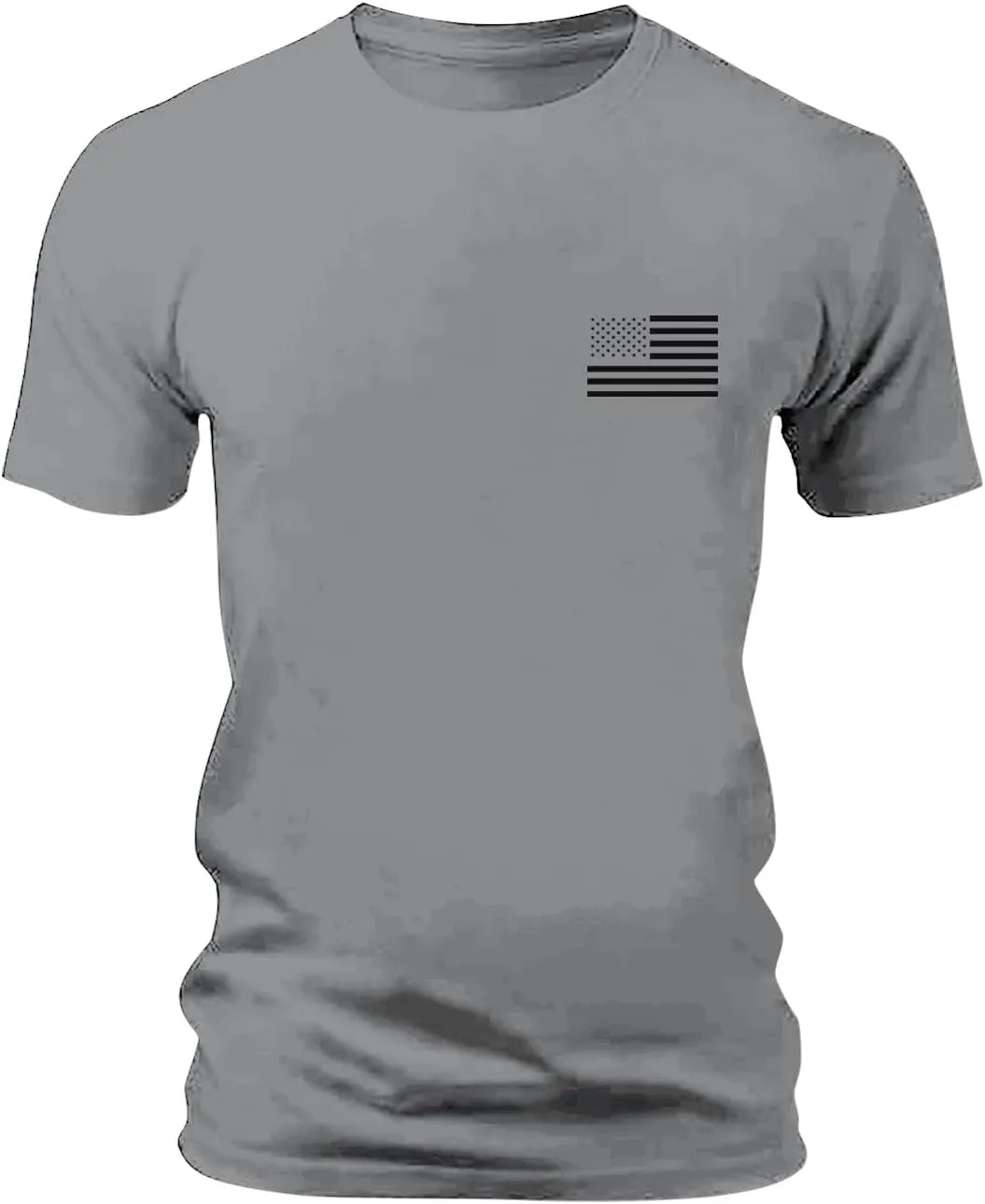 Tshirts for Men Short Sleeve 4th of July American Flag Printed Shirt Breathable Vintage Quick Dry Trendy Outfits