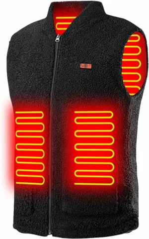 tuduoms Heated Vest for Women Men Warm Electric Heated Down Jacket Winter USB Rechargeable Heated Puffer Coat No Battery Pack