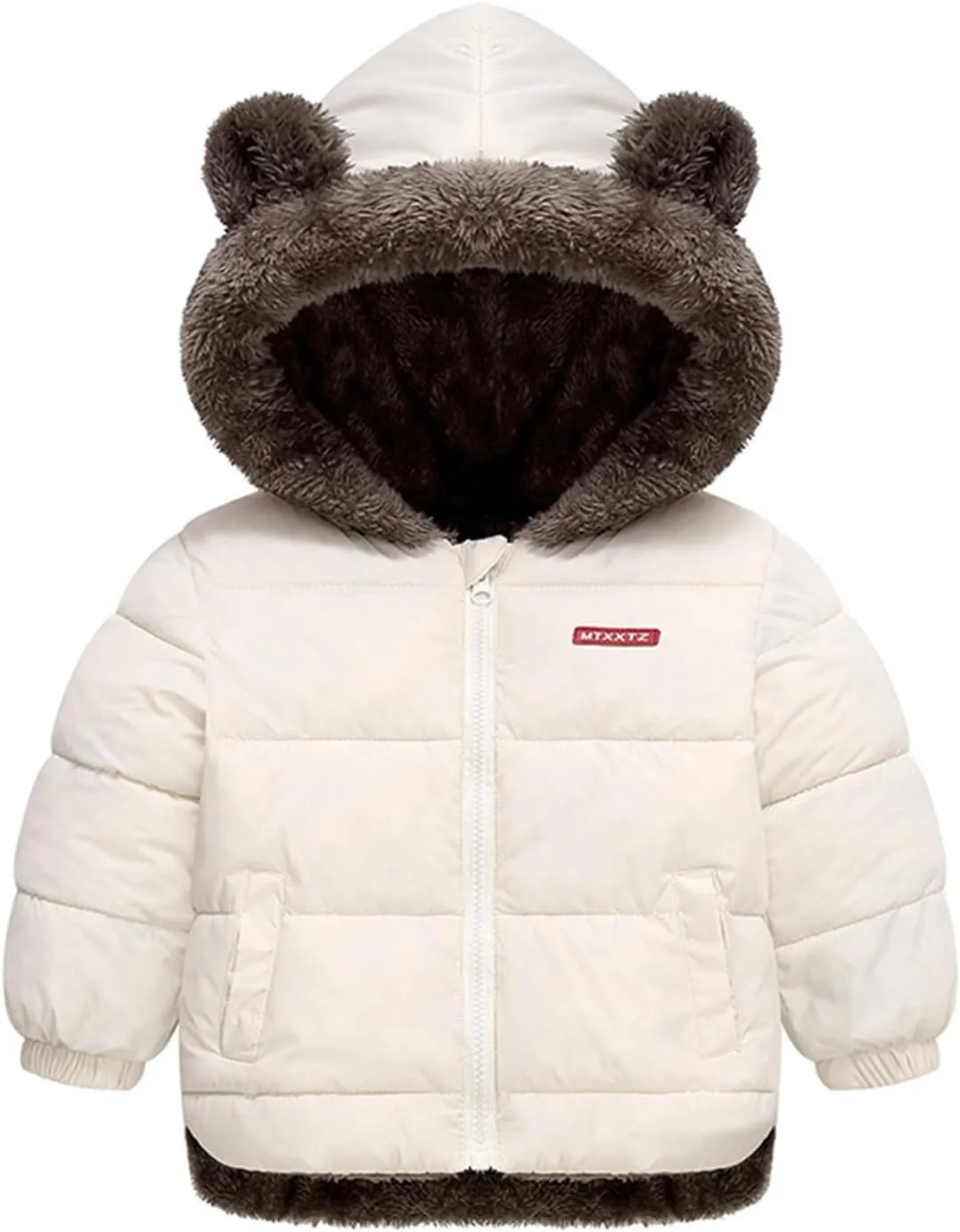 Unisex Toddler Babies Hoodies Jacket Baby Boy Girl Little Cute Bear Sweatshirt Coat Fleece Winter Warm Tops