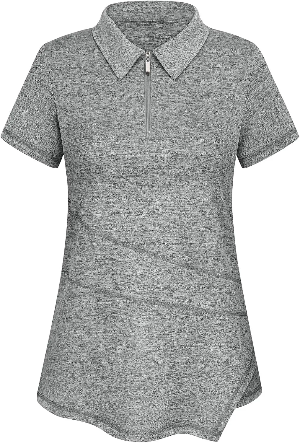Viracy Women's Golf Shirt Short Sleeve Loose Fitting 1/4 Zip Up Polo Shirt UV Protection Fast Dry Athletic Tops S-3XL