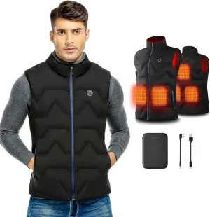 Vofuoti Heated Vest Women with Battery Pack Included, Lightweight USB Rechargeable Electric Heating Vest