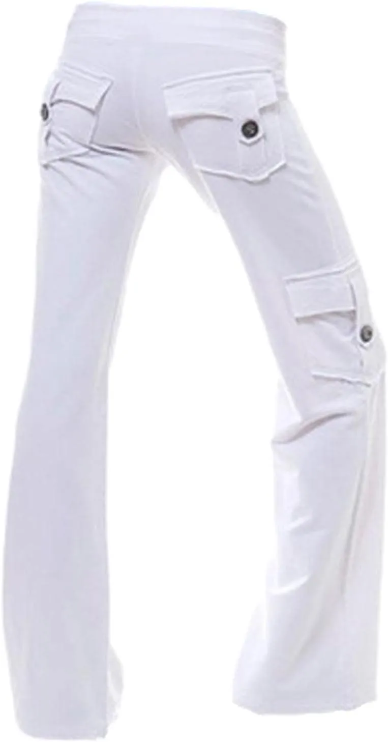 Wide Leg Yoga Pants for Women Casual High Waisted Casual leggings Pants with pockets Workout Lifting Joggers Apparel