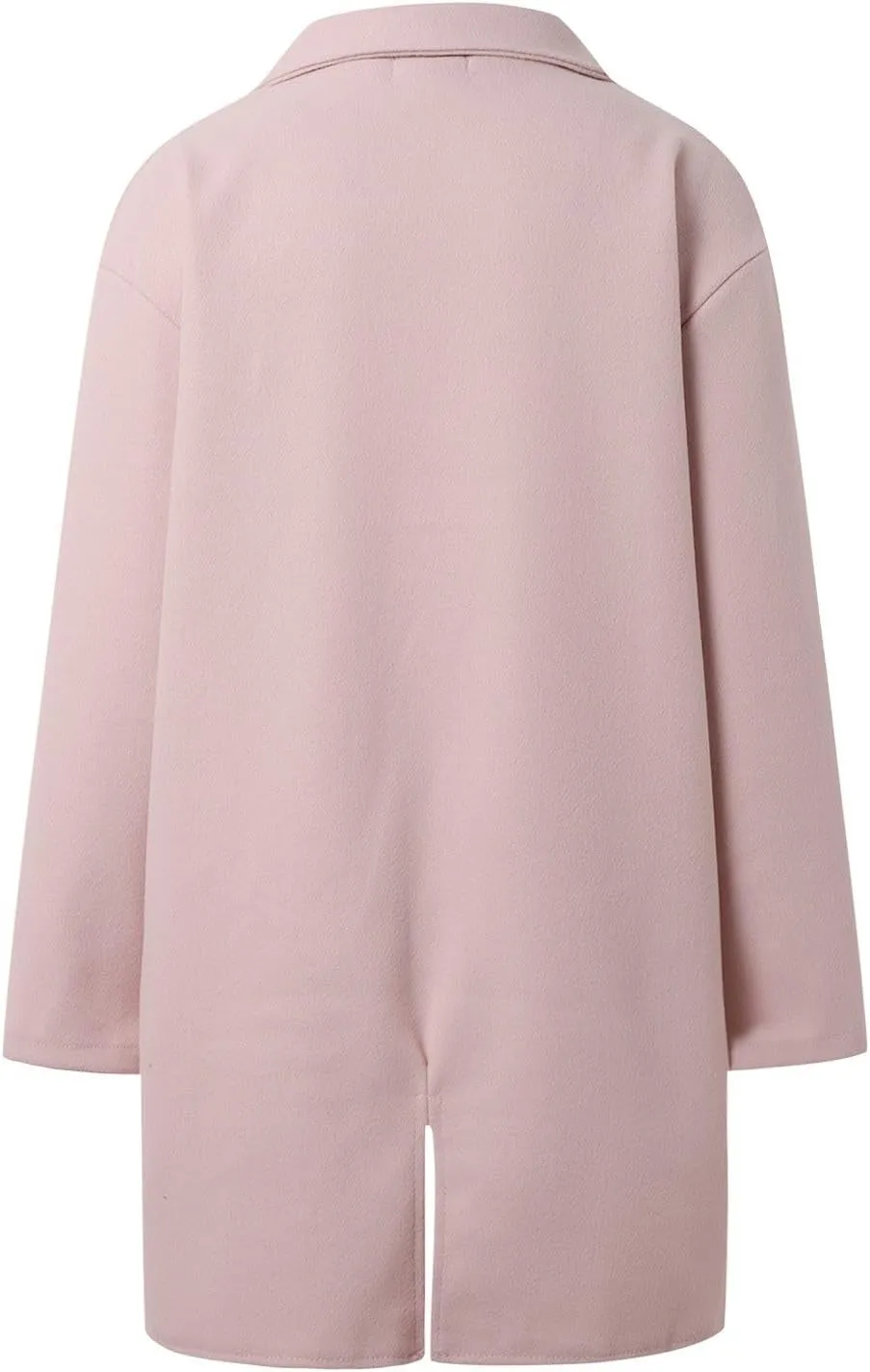 Winter Coats For Women Thick Long Sleeve Fall Trench Coat Lapel Open Front Button Long Cardigan Jacket With Pocket