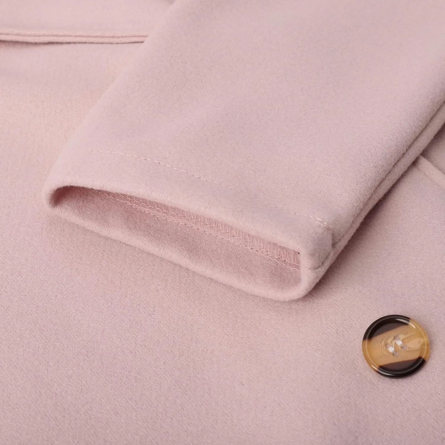 Winter Coats For Women Thick Long Sleeve Fall Trench Coat Lapel Open Front Button Long Cardigan Jacket With Pocket
