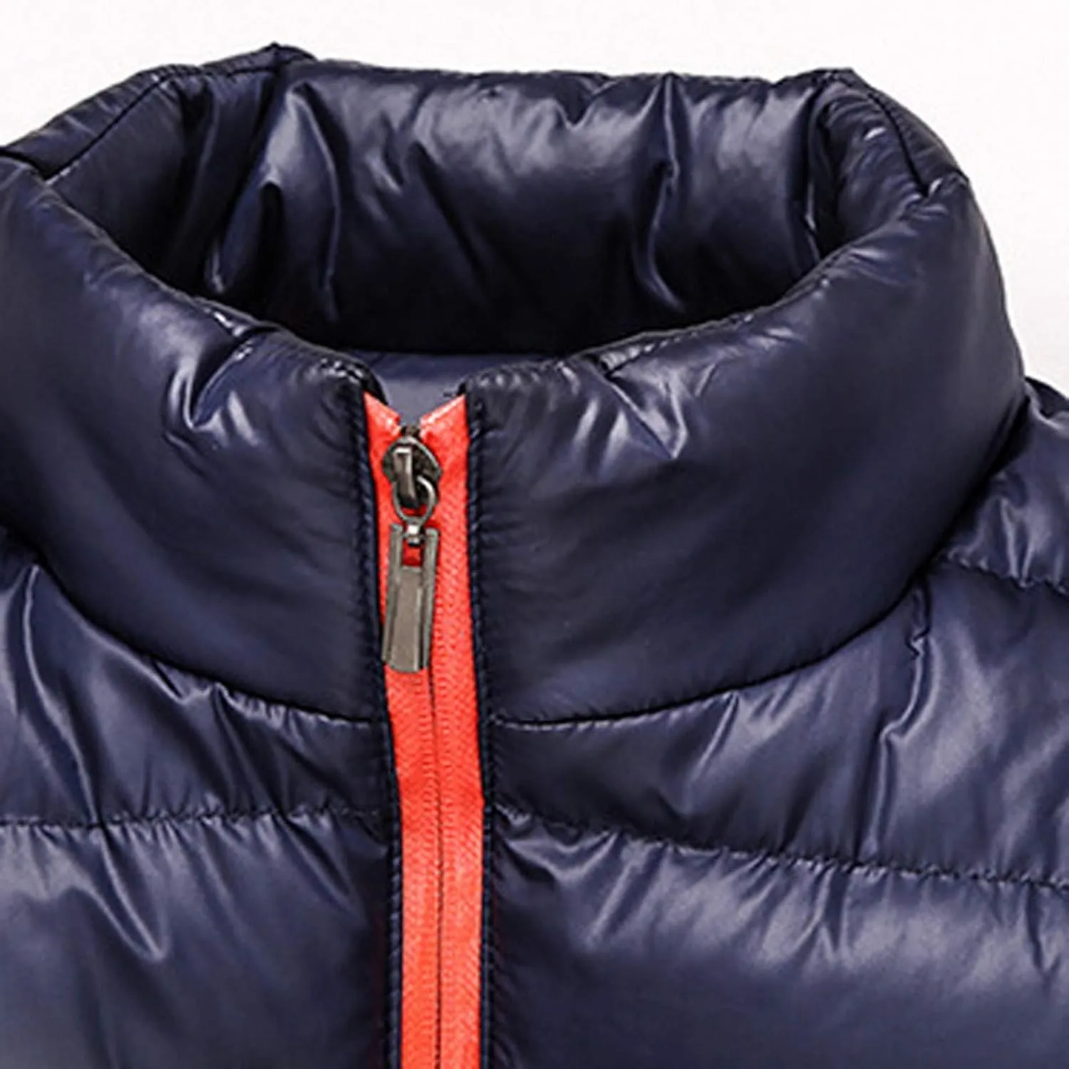 Winter Jackets for Men Lightweight Puffer Jacket Warm Quilted Jacket Plus Size Packable Down Jacket Stand Collar Coat