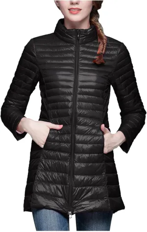 Women Fluffy Quilted Jackets Padded Jacket Winter Coat Casual Padded Coat Heated Jacket Oversized 2024 Fleece Jacket with Hood Slimming Mid Length Trendy Skimpy Windbreaker Puffer Coat