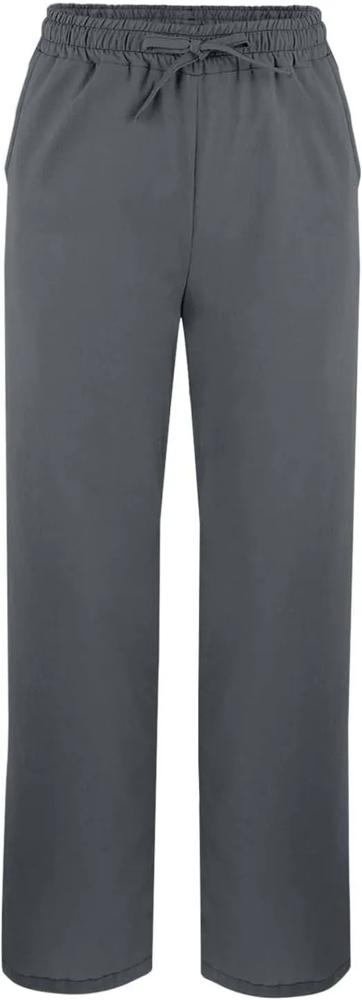 Women's Linen Capri Pants with Drawstring Pants Comfy Gauze Casual Lightweight Loose Trousers Women's Cotton Linen