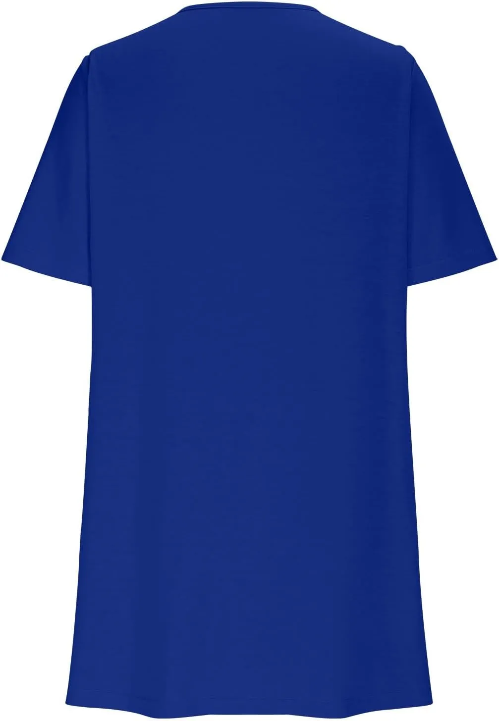 Womens Pleated Front T Shirt Dresses Short Sleeve Crewneck Mini a Line Dress Cute Summer Casual Beach Dresses Pockets