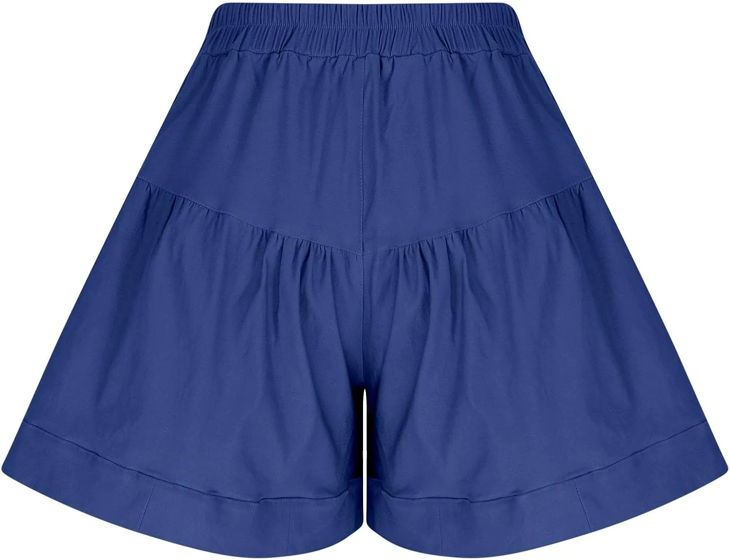 Women's Shorts Summer Baggy High Waisted Flowy Wide Leg Buttons Pleated Casual Denim Shorts 2025 Fashion Pleated Skorts